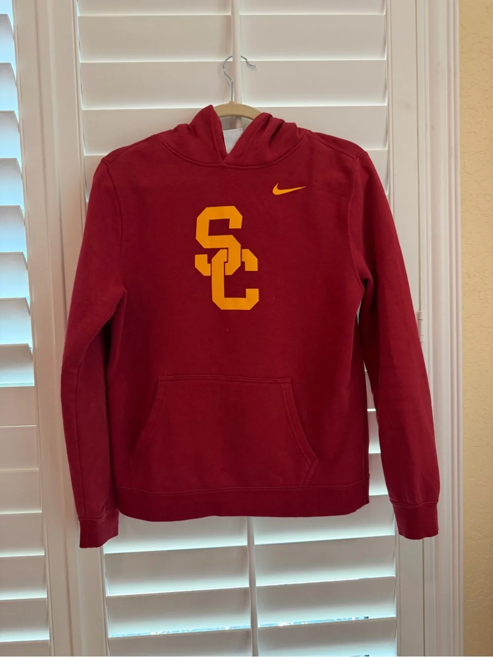 Nike Kids USC Cardinal Red and Gold Zip-Up Hoodie